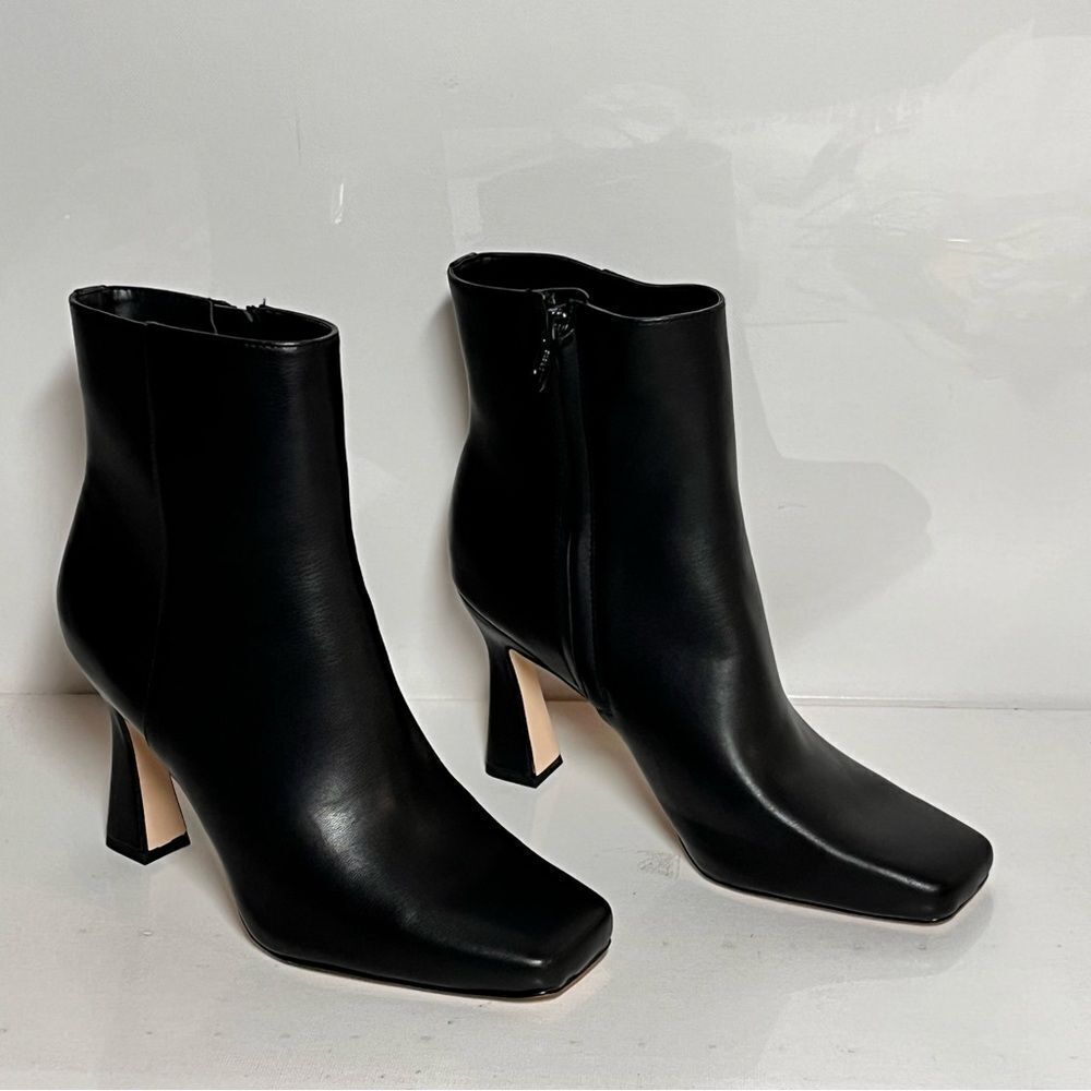 Circus NY by Sam Edelman Emma Faux Leather Square Toe Ankle Boots